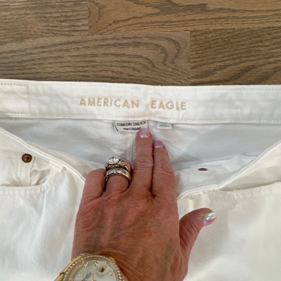 American Eagle White Jean Maxi Skirt size 4 - Picture 2 of 6